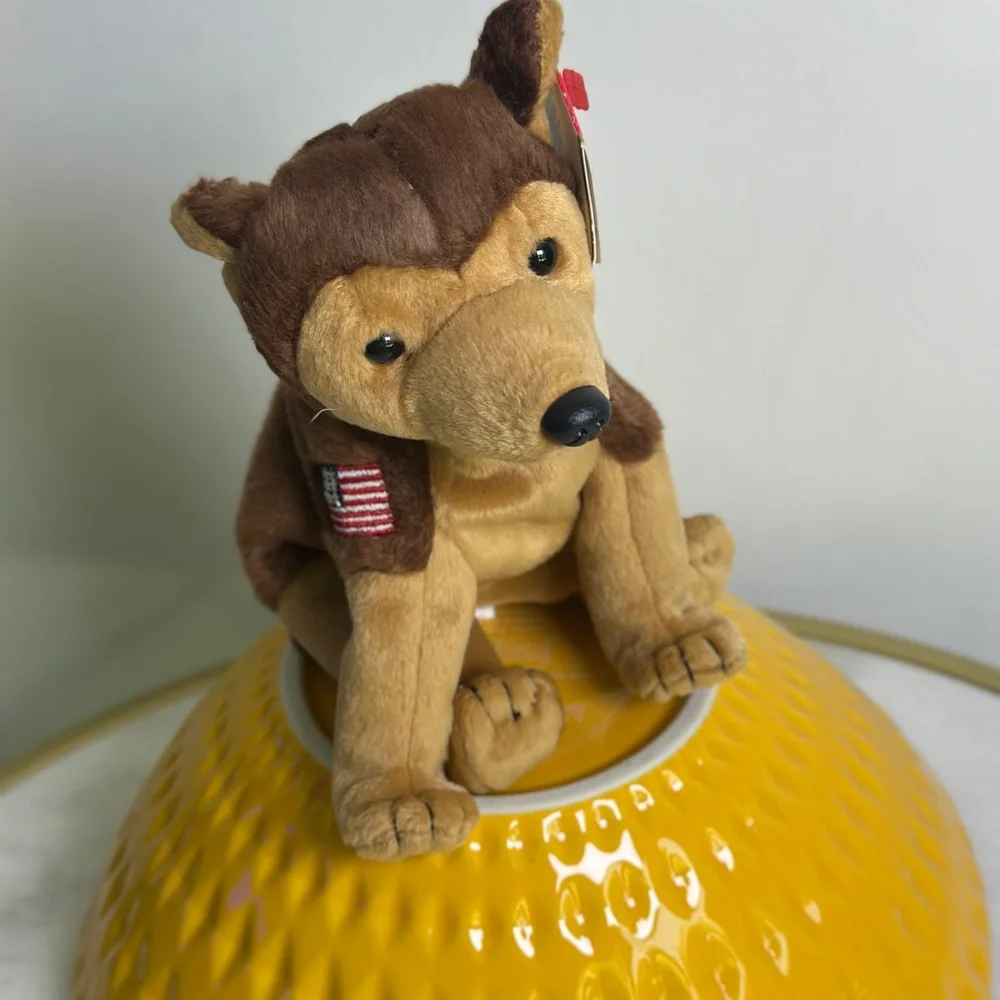 TY BEANIE BABY 9/11 TRIBUTE "COURAGE" THE DOG NYPD NYFD 2001 NWT - Picture 4 of 5